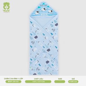 CHĂN Ủ IN HÌNH-  1 LỚP