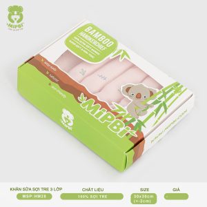KHĂN SỮA SỢI TRE CAO CẤP – 3 LỚP