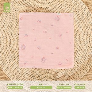 KHĂN SỮA IN HÌNH-2 LỚP