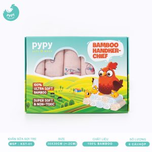 KHĂN SỮA SỢI TRE PYPY- 2 LỚP