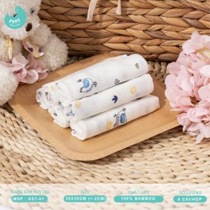 KHĂN SỮA SỢI TRE PYPY- 2 LỚP