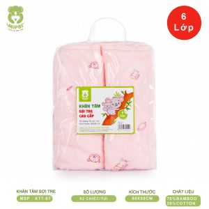 KHĂN TẮM SỢI TRE – 6 LỚP