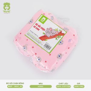 BỘ GỐI CHẶN BÔNG SƠ SINH – XANH, HỒNG, VÀNG