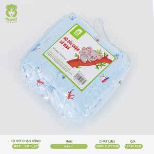 BỘ GỐI CHẶN BÔNG SƠ SINH – XANH, HỒNG, VÀNG