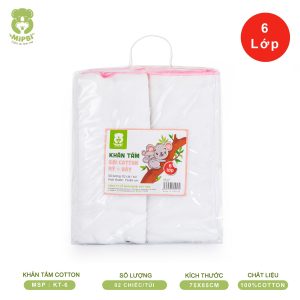 KHĂN TẮM SỢI COTTON MỸ DÀY- 6 LỚP