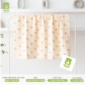 KHĂN TẮM NHĂN CAO CẤP 4 LỚP