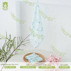 KHĂN SỮA SỢI TRE PYPY- 2 LỚP