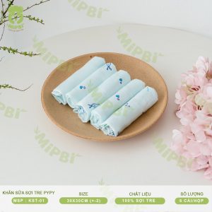 KHĂN SỮA SỢI TRE PYPY- 2 LỚP
