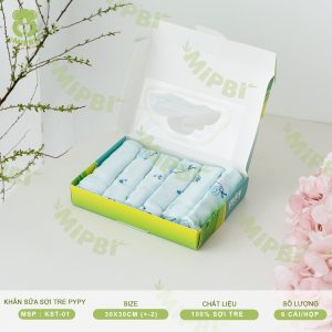 KHĂN SỮA SỢI TRE PYPY- 2 LỚP