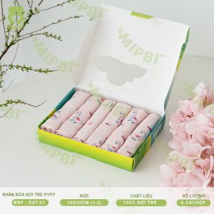 KHĂN SỮA SỢI TRE PYPY- 2 LỚP