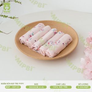 KHĂN SỮA SỢI TRE PYPY- 2 LỚP