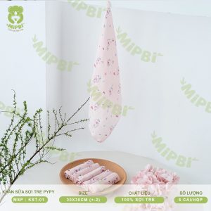 KHĂN SỮA SỢI TRE PYPY- 2 LỚP