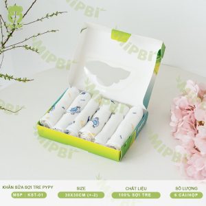 KHĂN SỮA SỢI TRE PYPY- 2 LỚP