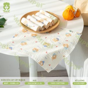 Khăn Sữa Cao Cấp MUSLIN