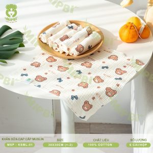 Khăn Sữa Cao Cấp MUSLIN