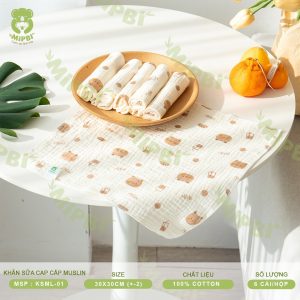 Khăn Sữa Cao Cấp MUSLIN