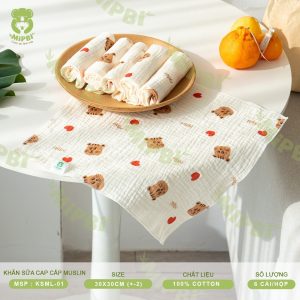 Khăn Sữa Cao Cấp MUSLIN