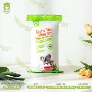 Khăn Tắm MIPBI Bông Tre (4 lớp- 6 lớp)