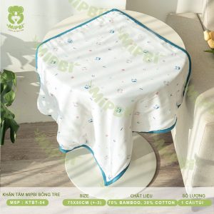 Khăn Tắm MIPBI Bông Tre (4 lớp- 6 lớp)
