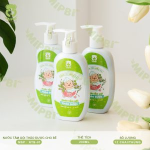 NƯỚC TẮM GỘI THẢO DƯỢC CHO BÉ ( Có Vòi )