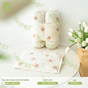 Bộ Gối Chặn Vỏ Đỗ Xô Nhăn