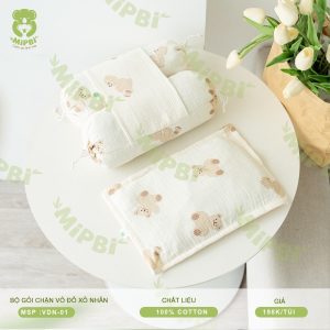 Bộ Gối Chặn Vỏ Đỗ Xô Nhăn