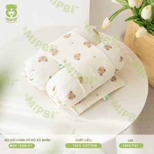 Bộ Gối Chặn Vỏ Đỗ Xô Nhăn